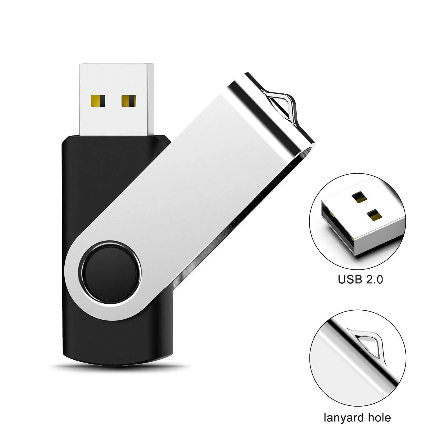 USB-флеш-накопичувачі KOOTION 8 ГБ USB 2.0 20 штук Чорний, фото №2 USB-флеш-накопичувачі KOOTION 8 ГБ USB 2.0 20 штук Чорний, фото №2
