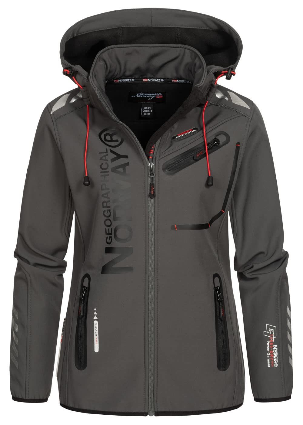 Женская функциональная куртка soft-shell Geographical Norway для активного отдыха, дождевик для спорта, фото №1