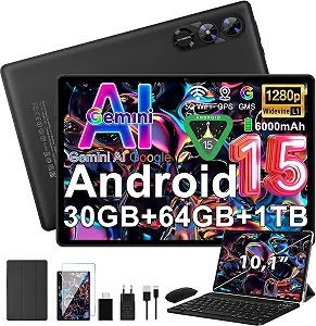 Планшет 10.1" fezawio F11 8+22/64Gb 8 ядер Android 15 6000 mAh Чорний - Фото 1