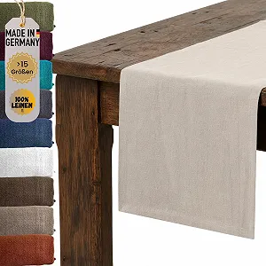 Купити Ранер chambry Premium 100% льон Stonewashed Ручна робота 30 x 135 см Sand - Фото 1 Ранер chambry Premium 100% льон Stonewashed Ручна робота 30 x 135 см Sand - Фото 1