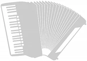 Настінна наклейка Samunshi Accordion 40 x 28 см сріблястий металік - Фото 1