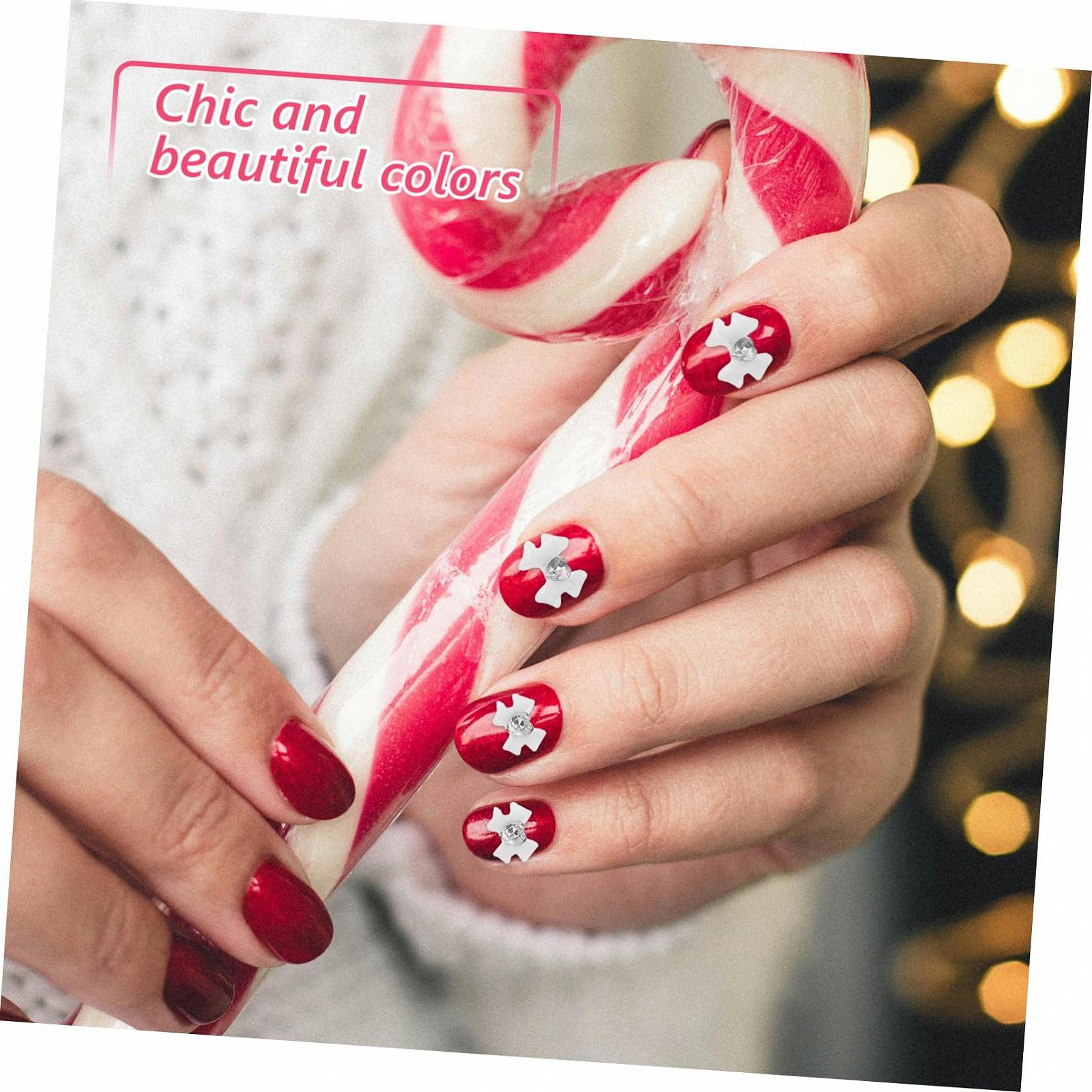 Прикраса для нігтів Бантик FOMIYES 200 шт. Смола 3D, фото №5