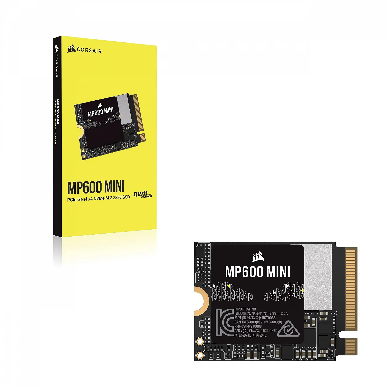 SSD-накопичувач Corsair MP600 MINI 1TB M.2 2230 NVMe PCIe x4 Gen4 Black, фото №6