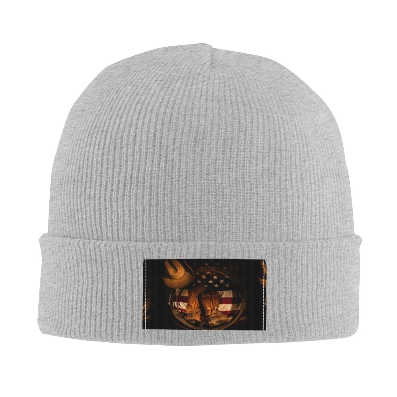 Шапка JBYJBX с черепами, ковбойскими сапогами и американским флагом, осенняя, зимняя, повседневная, для активного отдыха, вязаная, фото №2 Шапка JBYJBX с черепами, ковбойскими сапогами и американским флагом, осенняя, зимняя, повседневная, для активного отдыха, вязаная, фото №2