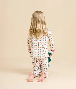 Пижама Petit Bateau для девочек, с длинным рукавом synthetic.ua - Фото 1