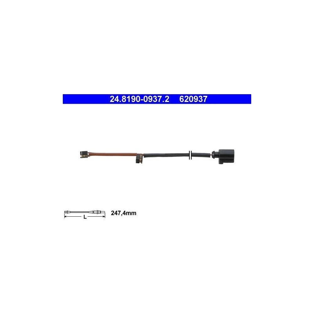 Датчик износа тормозных колодок ATE 24.8190-0937.2 для PORSCHE VAG, фото №1 Датчик износа тормозных колодок ATE 24.8190-0937.2 для PORSCHE VAG, фото №1
