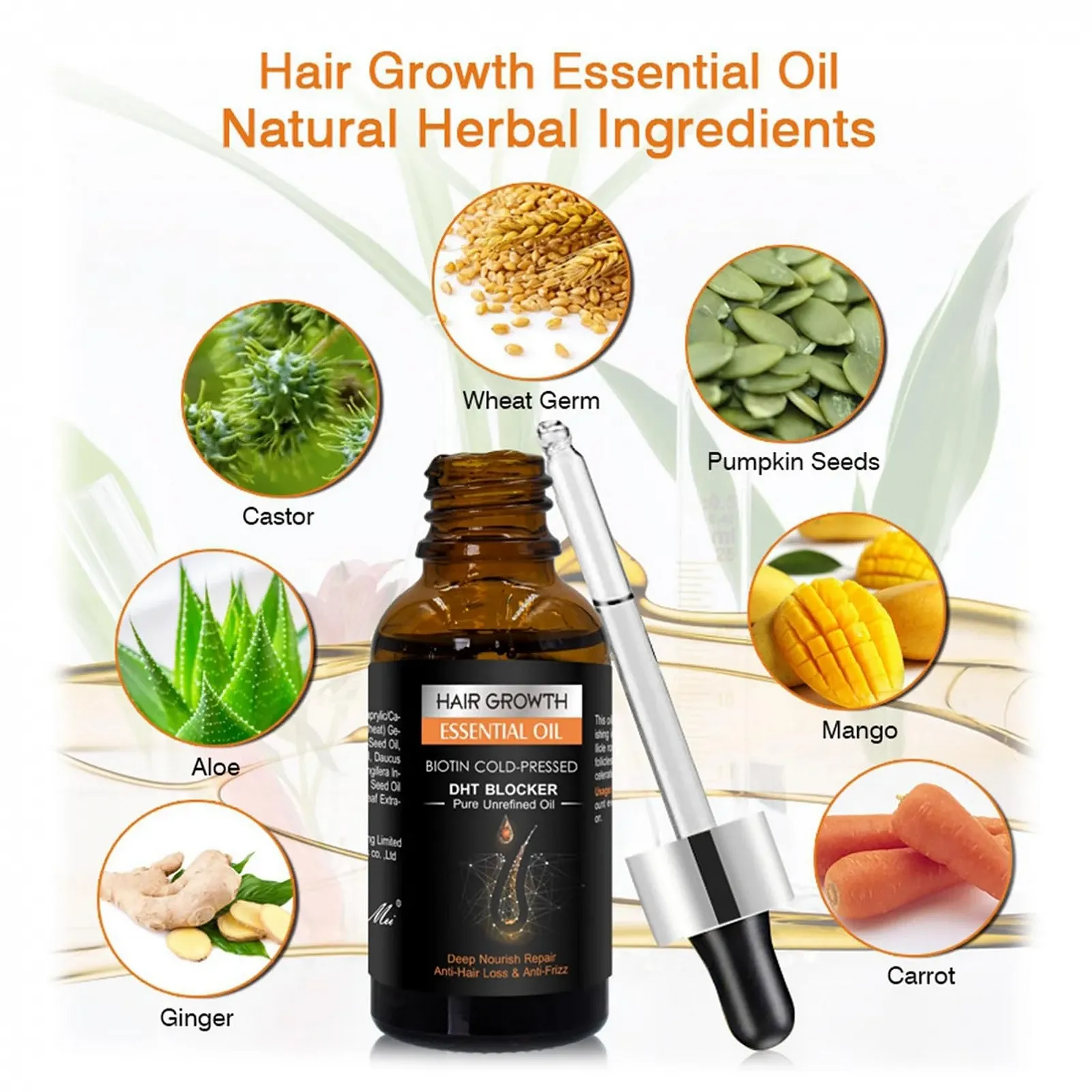 Сироватка Набір для росту волосся Derma Roller 0,5 мм, Імбирний набір для росту волосся, фото №2 Сироватка Набір для росту волосся Derma Roller 0,5 мм, Імбирний набір для росту волосся, фото №2