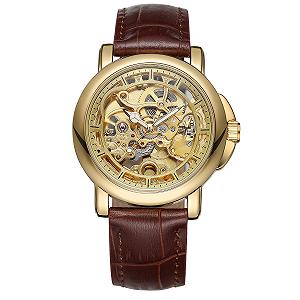 Годинник Forsining 8156 Brown-Gold - Фото 1