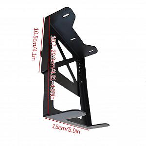 Крепление для компьютера под стол Регулируемые монтажные кронштейны Компактный органайзер для кабелей для дома Кабинет Рабочая станция Спальня Черный synthetic.ua - Фото 1