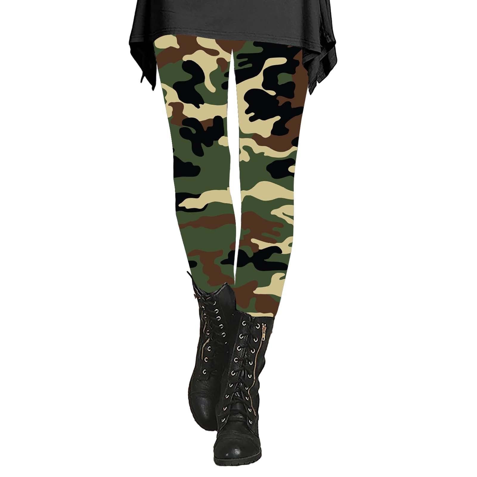 Леггинсы Женские Hose High Waist Облегающие Камуфляж Стрейч Удобные Push UpДля йоги и спорта больших размеров, фото №1