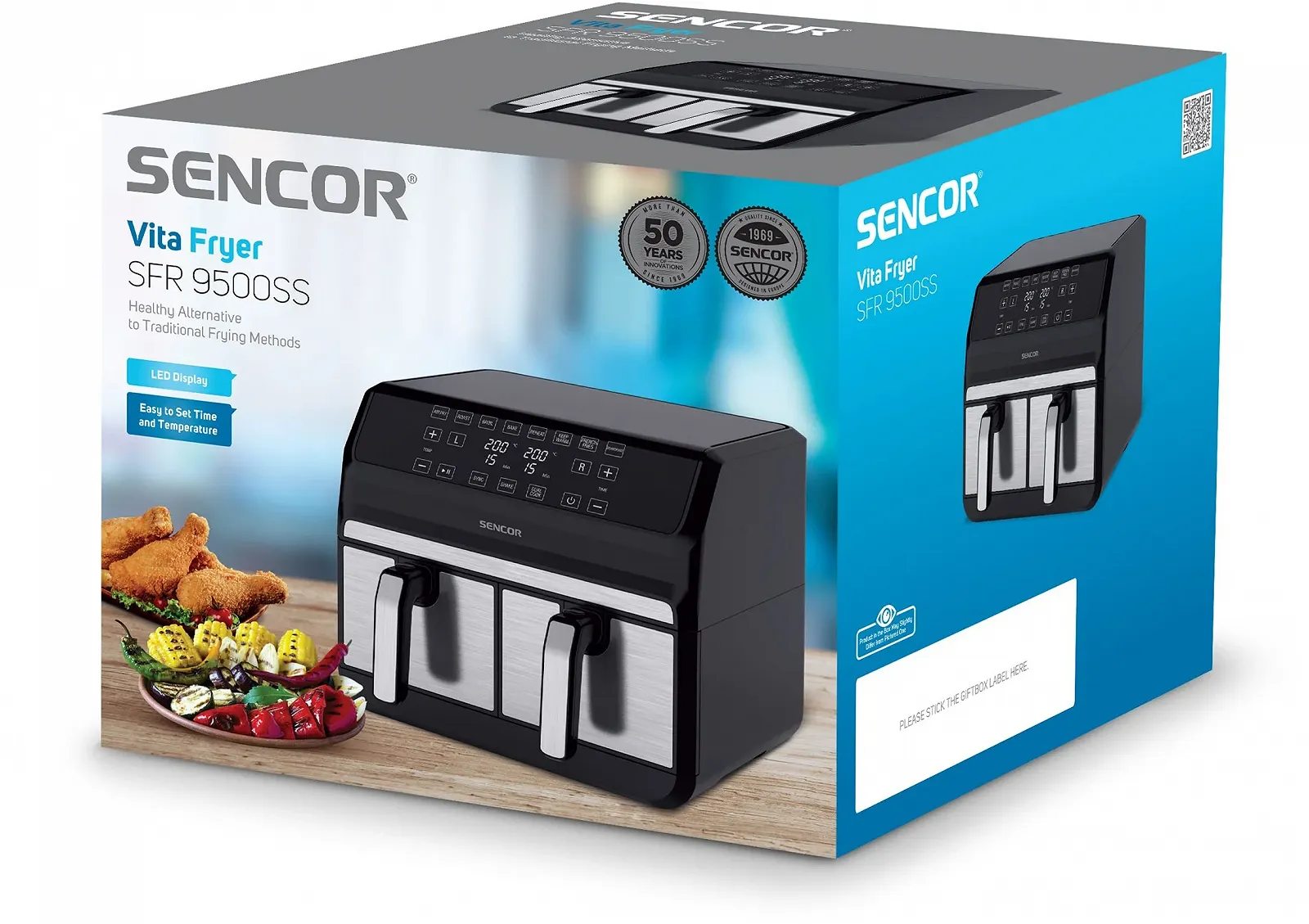 Мультипіч Sencor Double Compartment 8 л 1700 Вт Сріблястий, фото №5 Мультипіч Sencor Double Compartment 8 л 1700 Вт Сріблястий, фото №5
