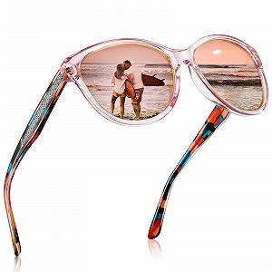 Сонцезахисні окуляри CARFIA Дзеркальні Жіночі Поляризовані UV400 - Фото 1