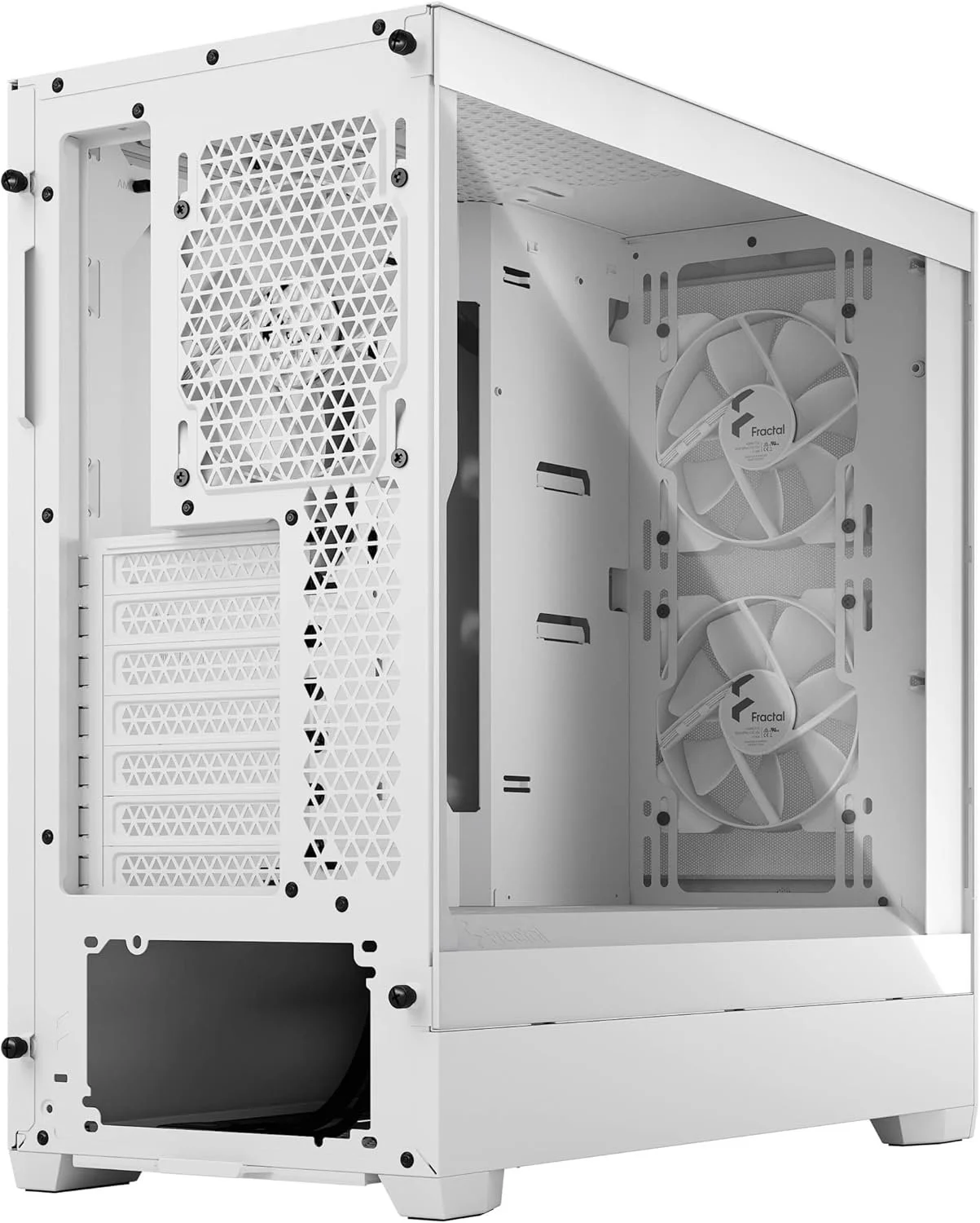 Корпус Fractal Design Pop Air / без БП / ATX, mATX, Mini-ITX / Midi-Tower / 3x120mm ARGB / Glass / USB 2.0 / White, фото №4