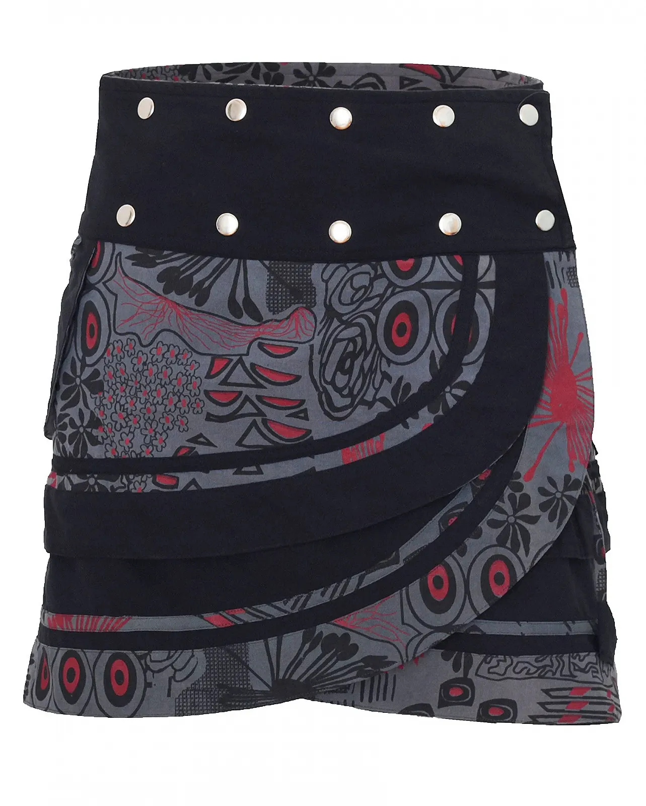 Спідниця-запаска жіноча Purewonder SK196, бавовняна з кишенею, фото №7