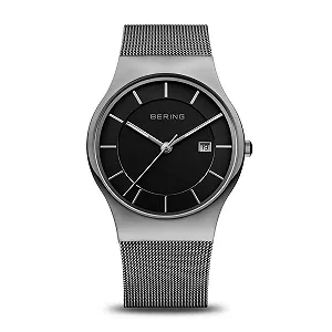 Годинник Кварцовий Чоловічий BERING 11938, 40 мм, Корпус з нержавіючої сталі, Міланський браслет - Фото 1