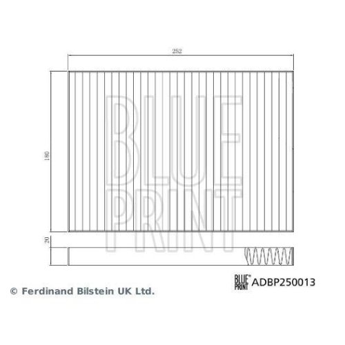 Фильтр салона BLUE PRINT ADBP250013 для TESLA, фото №3