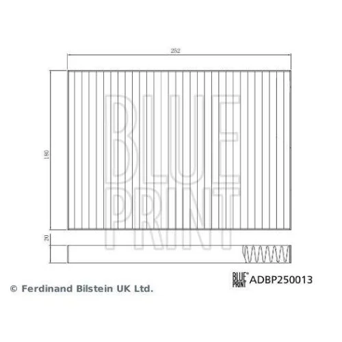 Фільтр салону BLUE PRINT ADBP250013 для TESLA, фото №3