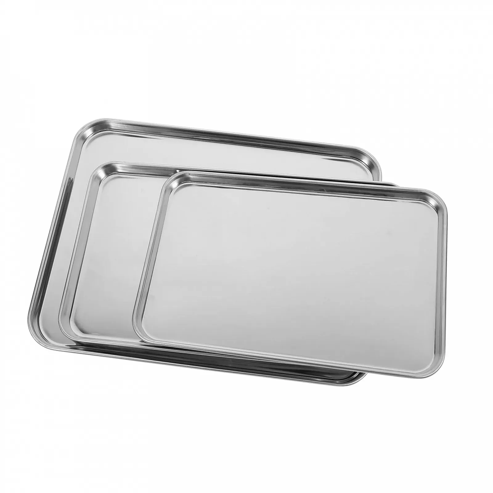 Форми для запікання SHOWERORO 3 шт. прямокутні термостійкі антипригарне покриття нержавіюча сталь, фото №1