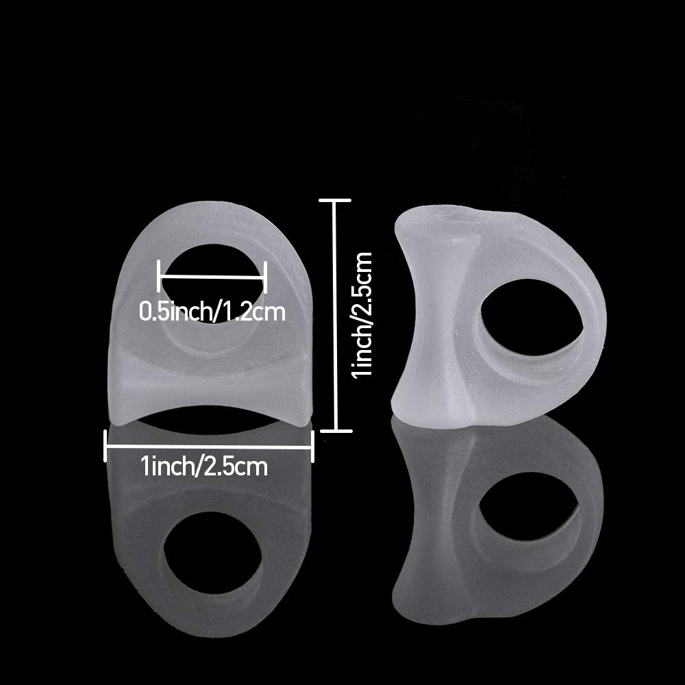 Роздільник для пальців гелевий Welnove великого пальця прозорий, 10 штук, фото №2