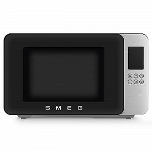Мікрохвильова піч Smeg MOC01BLMEU з грилем Чорна - Фото 1