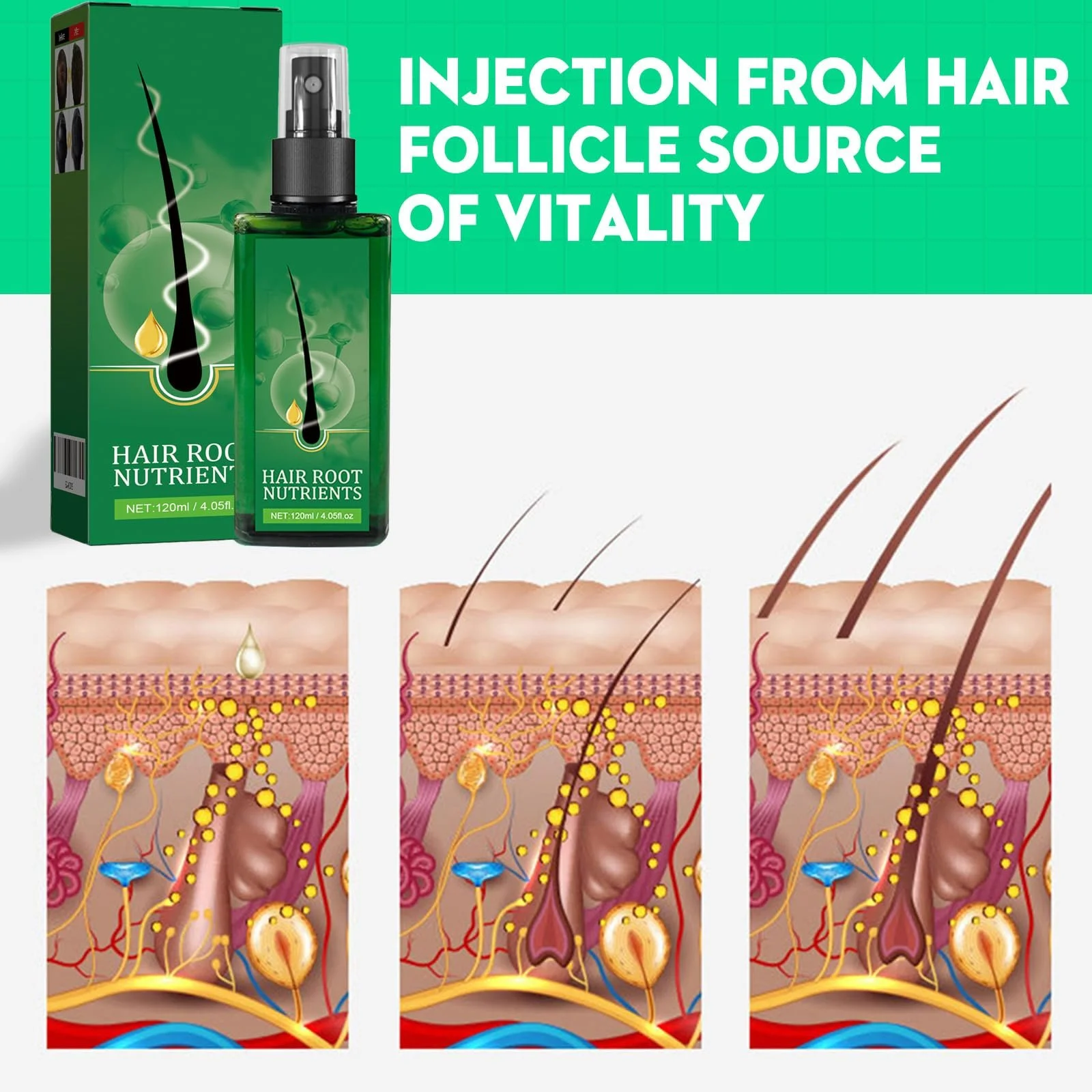 Спрей Dyceittdia Живильний імбирний 2 x Живильні речовини для коренів волосся, Імбирний спрей, 2 x 120 мл, фото №3 Спрей Dyceittdia Живильний імбирний 2 x Живильні речовини для коренів волосся, Імбирний спрей, 2 x 120 мл, фото №3