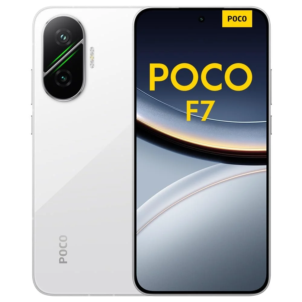 Смартфон XIAOMI Poco F7, 12 + 512 ГБ, Белый, Snapdragon 8s Gen 4, Аккумулятор 6500 мАч, Камера Sony 50 Мп с OIS, Дисплей AMOLED 6,83 дюйма 1,5K 120 Гц, фото №1