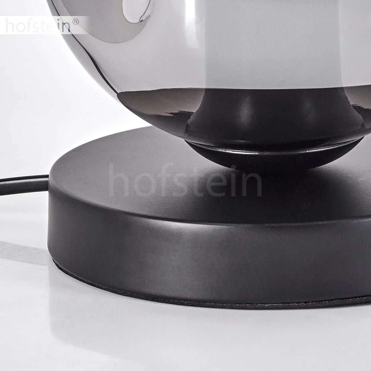 Настільна лампа Ripoll Метал/Скло 15 см E27 Чорний/Димчастий, фото №7