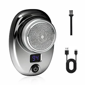 Міні-електробритва 6 лез з LED-дисплеєм USB Роторна - Фото 1