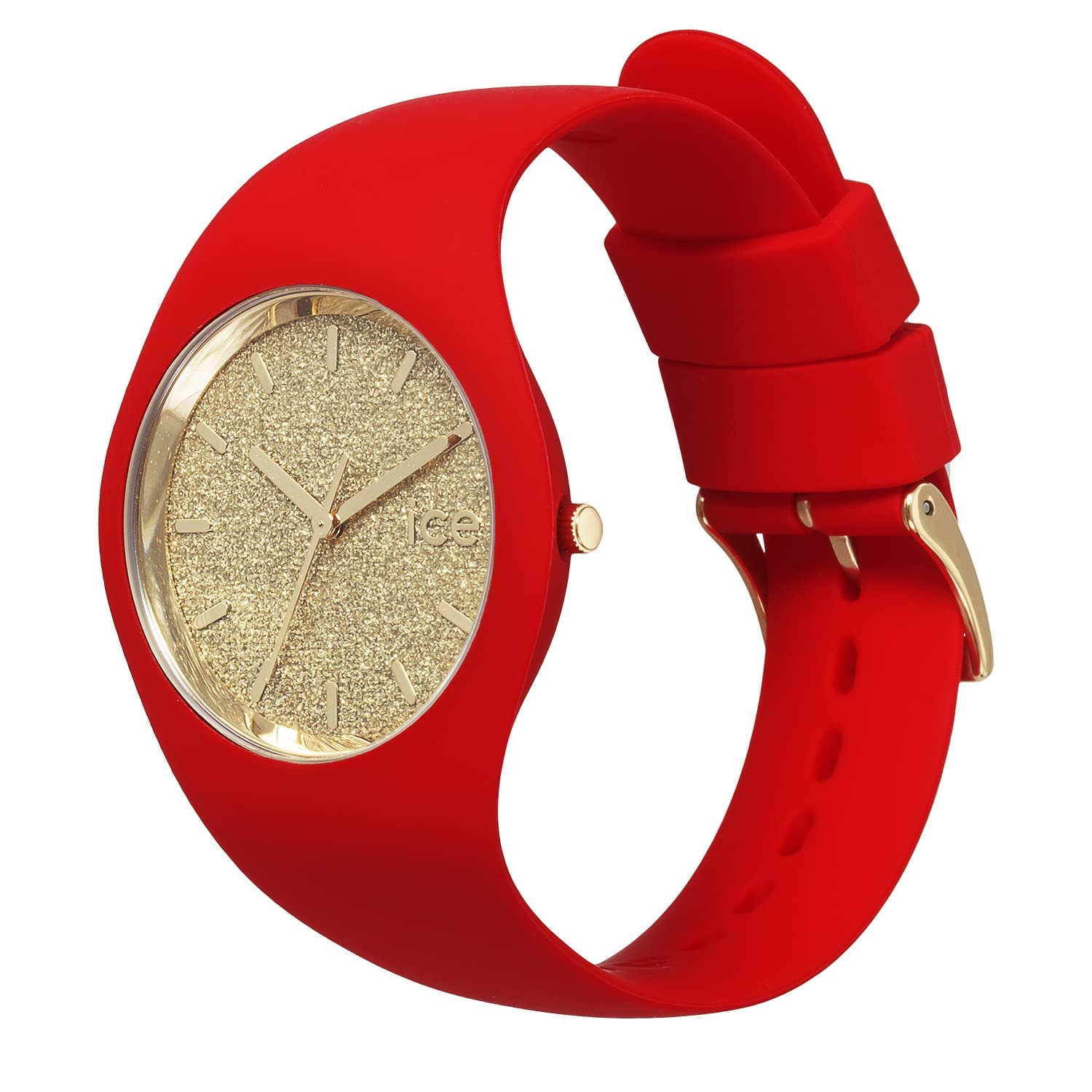Годинник Ice-Watch ICE Glitter Red Passion Жіночий Червоний з Силіконовим Ремінцем, Червоний Ремінець, фото №2