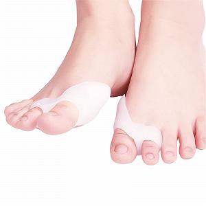 Роздільник для пальців Hallux Valgus [4x] з захистом від вальгусної деформації, захисні шини, пов'язка - Фото 1