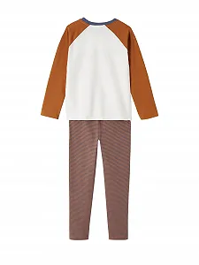 Комплект пижам Vertbaudet Dino для мальчиков, 2 шт synthetic.ua - Фото 1