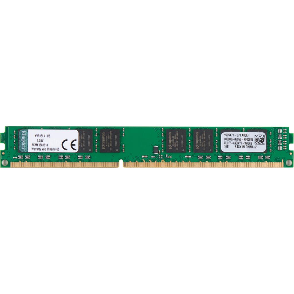 Оперативна пам'ять для ПК DDR3L 8GB 1600 MHz Kingston KVR16LN118, фото №1