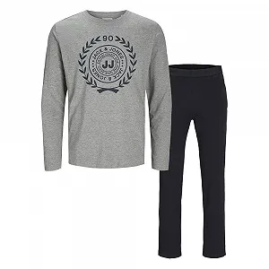 Пижама JACK & JONES Jacathens Ls Tee and Pants Set Jnr - Фото 1