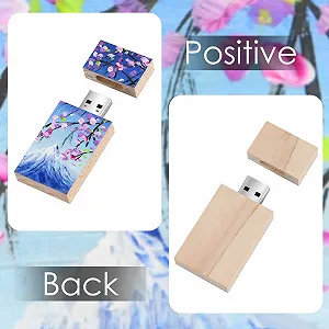 USB Flash-накопичувач Hozyale Snow Mountain 32GB USB 2.0 Дерево 1.10 x 0.35 x 2.36 дюйма synthetic.ua - Фото 1