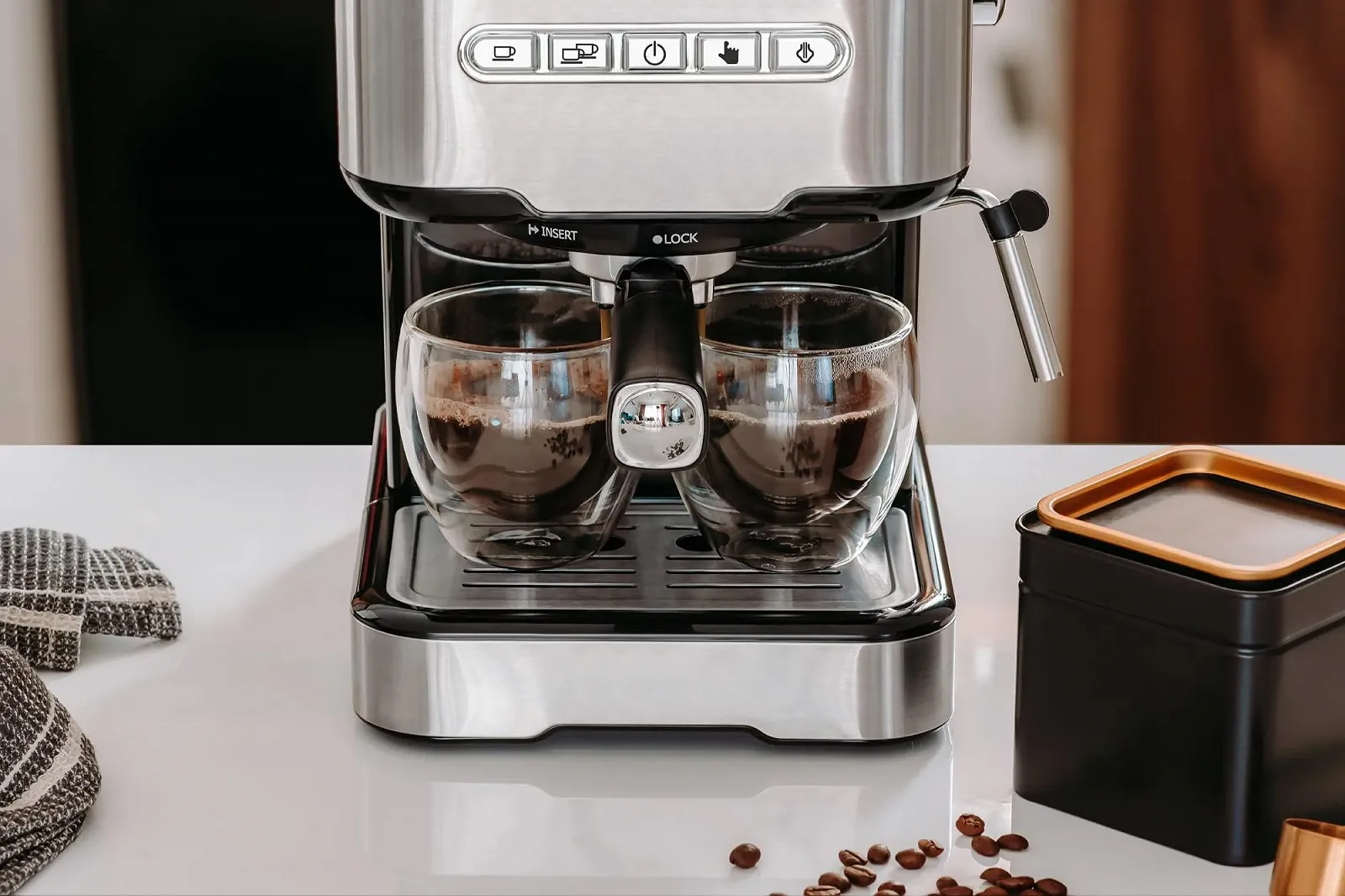 Кофеварка рожковая Teesa AROMA 450 TSA4010 15 bar, фото №9