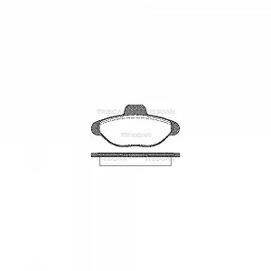 Комплект гальмівних колодок, дискове гальмо TRISCAN 8110 15001 для FIAT, передня вісь - Фото 1