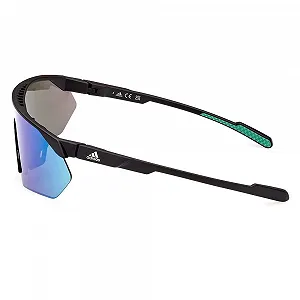 Солнцезащитные Очки adidas Sport SP0076 Женские Спортивные Легкие Маска Зеленые Линзы Матовый Черный synthetic.ua - Фото 1