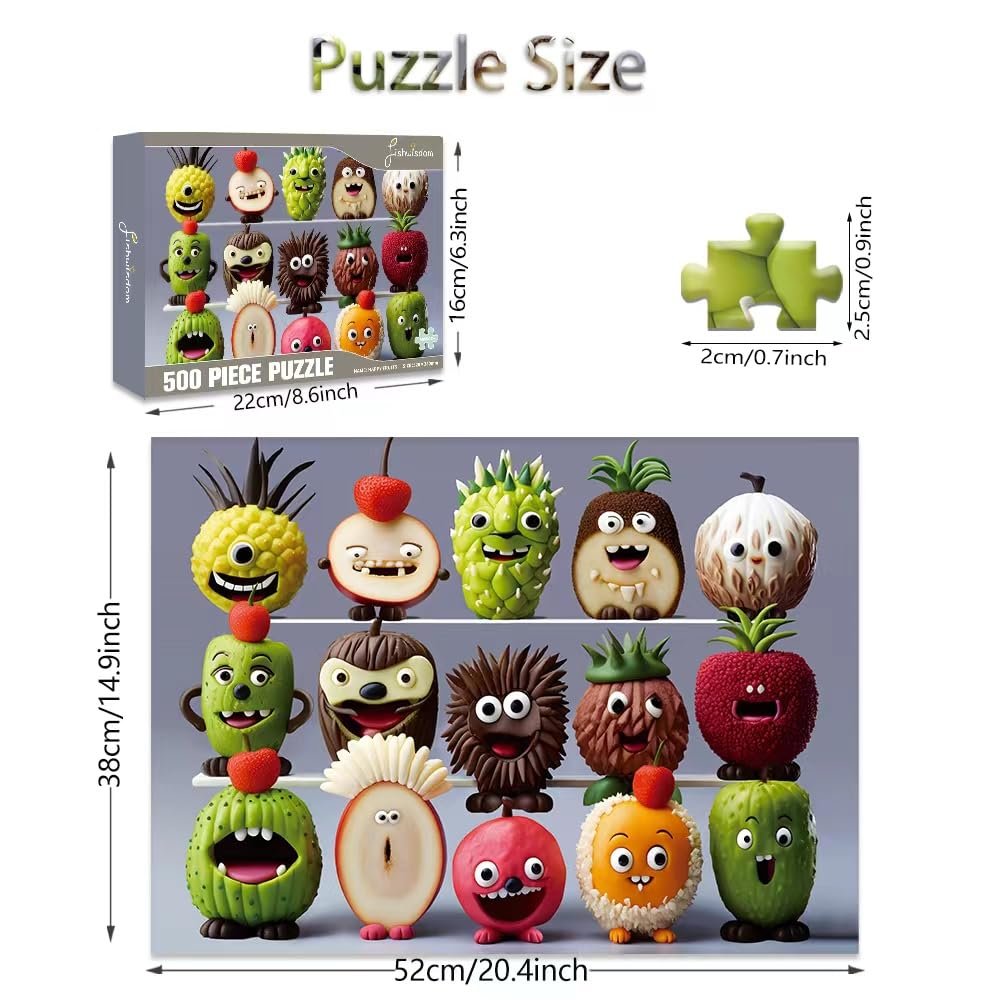 Пазл Monster Series Happy Fruits 500 елементів 52 x 38 см, фото №5