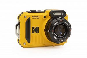Компактная цифровая камера KODAK Pixpro WPZ2 16 Мп, водонепроницаемая до 15 м, ударопрочная, видео 720p, ЖК-экран 2.7 - литий-ионный аккумулятор, желтая - Фото 1