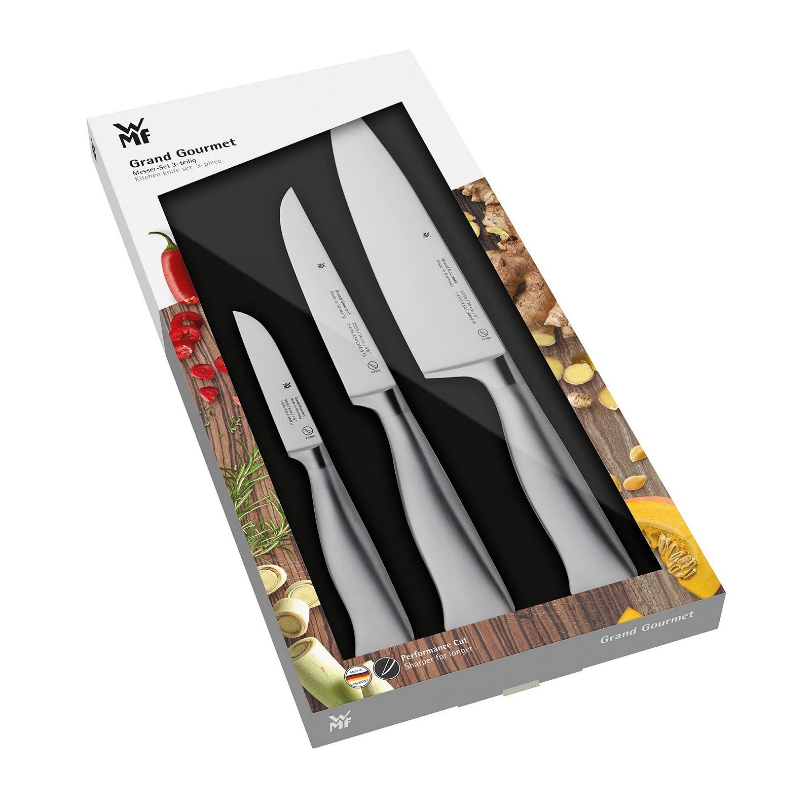Набір ножів WMF Grand Gourmet 3 предмети, сталеві ручки, фото №14
