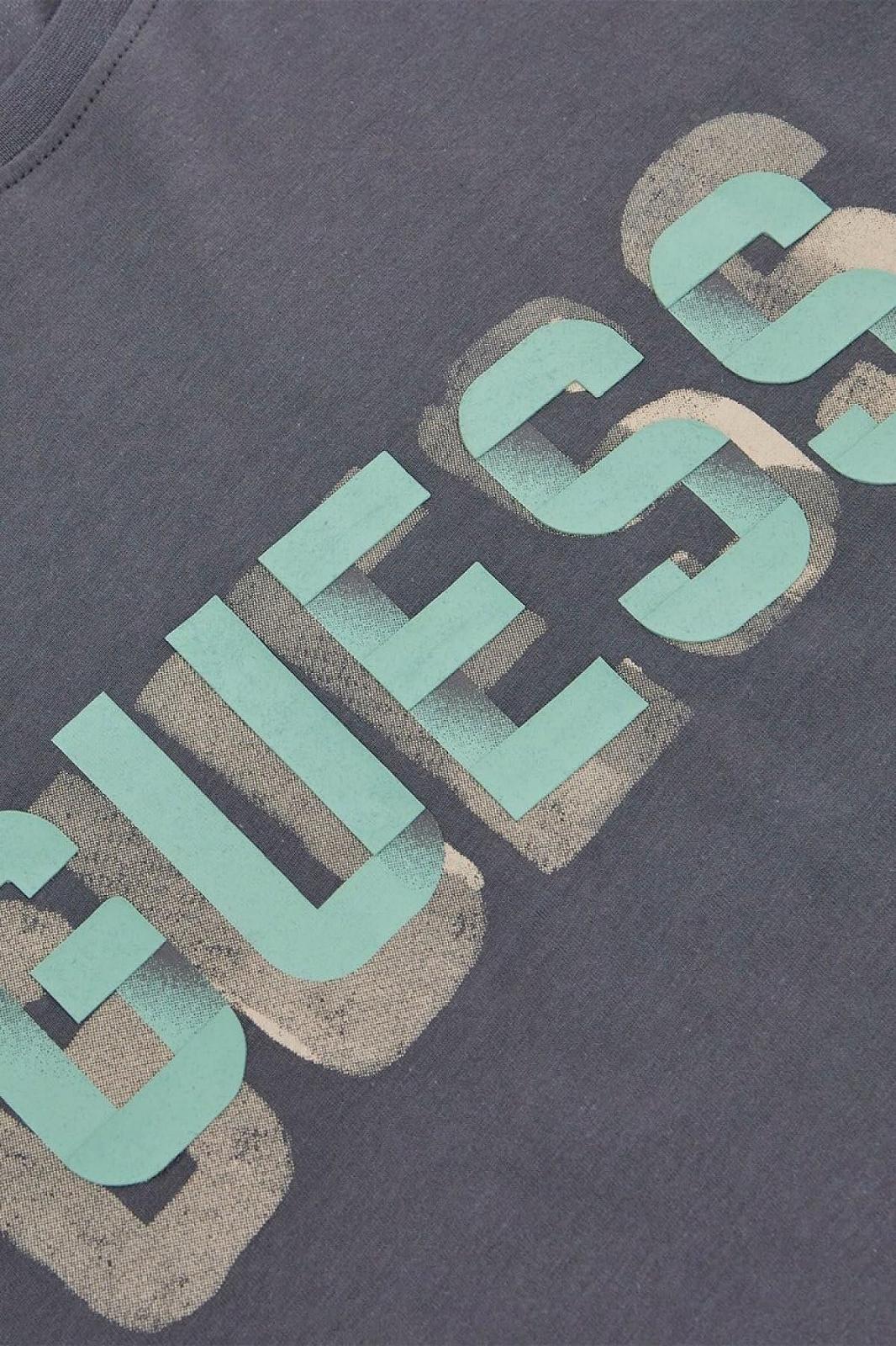 Мужской лонгслив Guess - Logo Tee - Графитовый - L, фото №3