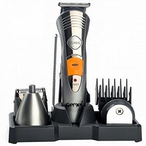 Машинка для стрижки волос аккумуляторная Geemy GM-580 Набор 7в1 триммер и бороды synthetic.ua - Фото 1