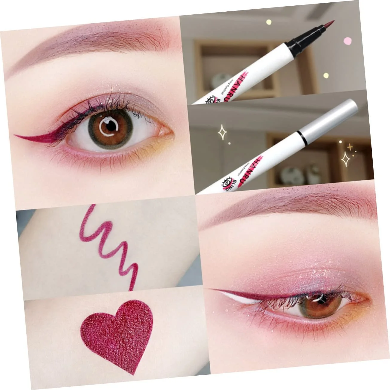 Підводка для очей Healvian Різнокольоровий Рідка 4 в 1, фото №7