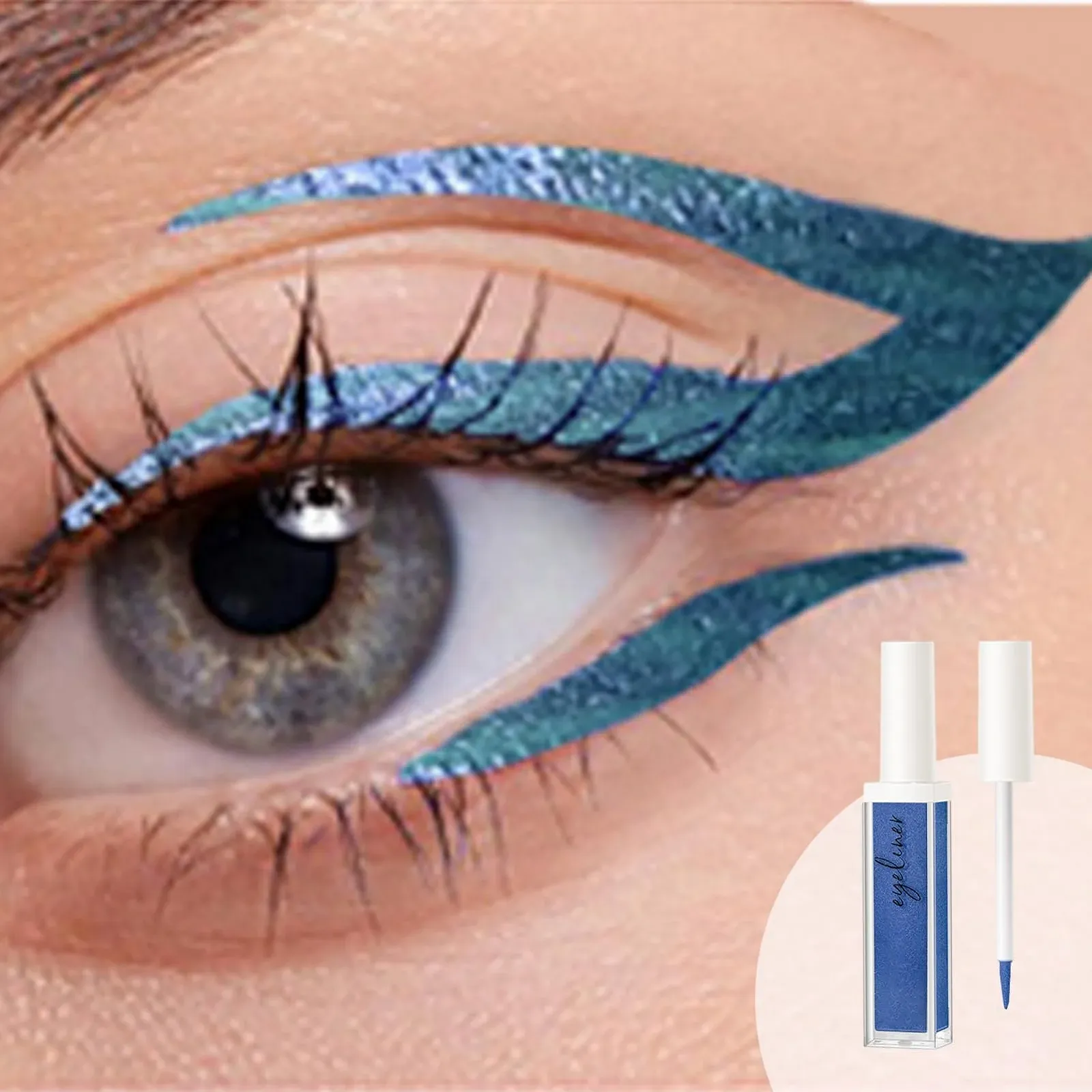 Підводка Рідка Skuda Різнобарвна, Стійка, Водостійка, Блискуча, фото №2 Підводка Рідка Skuda Різнобарвна, Стійка, Водостійка, Блискуча, фото №2