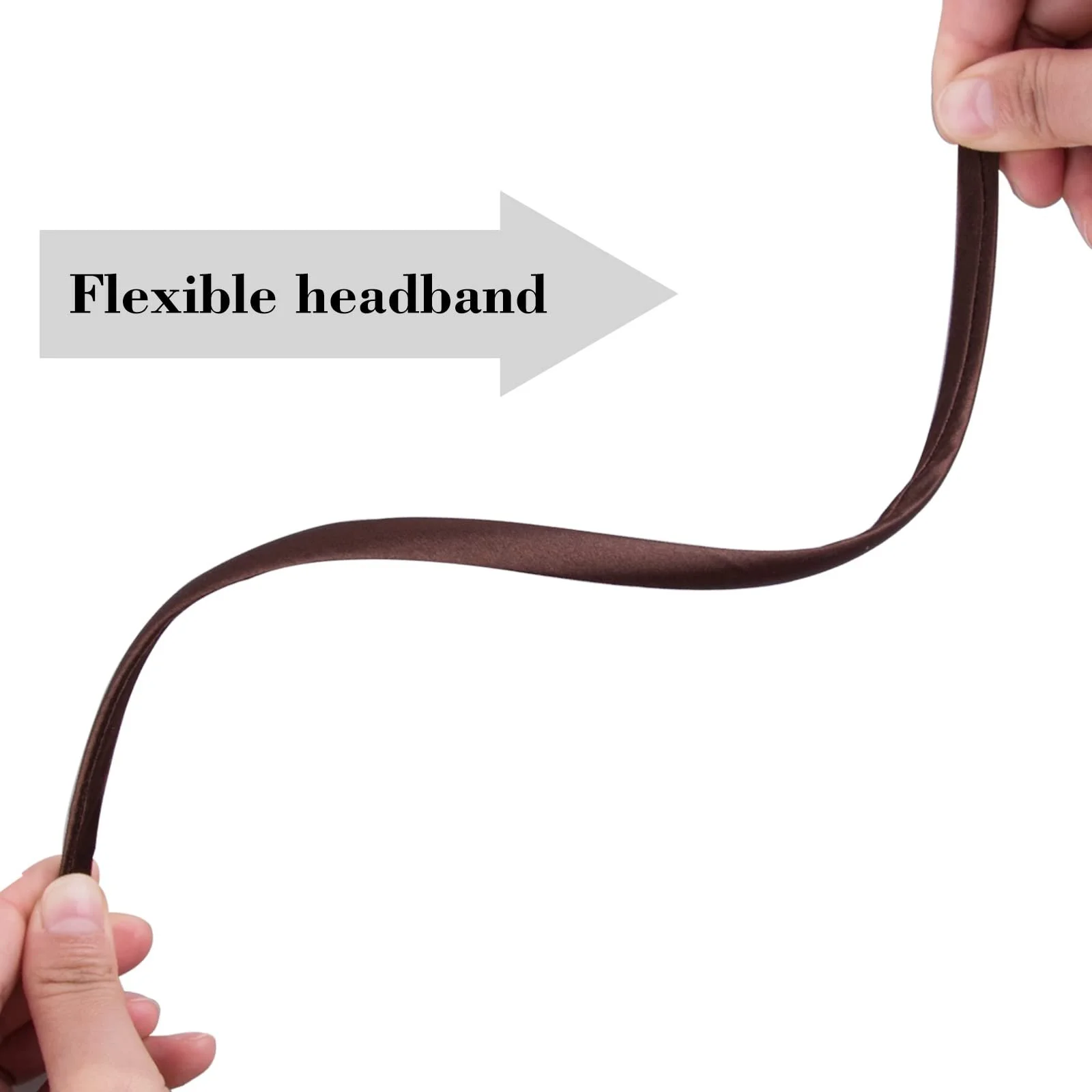 Обруч SIQUK, 18 штук, атласний, 1 см, різнокольоровий, фото №3