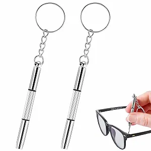 Набір 2 міні-оправки викрутки 4 в 1 набір для ремонту окулярів прецизійна нержавіюча сталь - Фото 1
