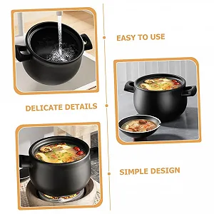 Кастрюля-жаровня NOLITOY с крышкой, большая емкость, термостойкая для газовых плит, антипригарная synthetic.ua - Фото 1