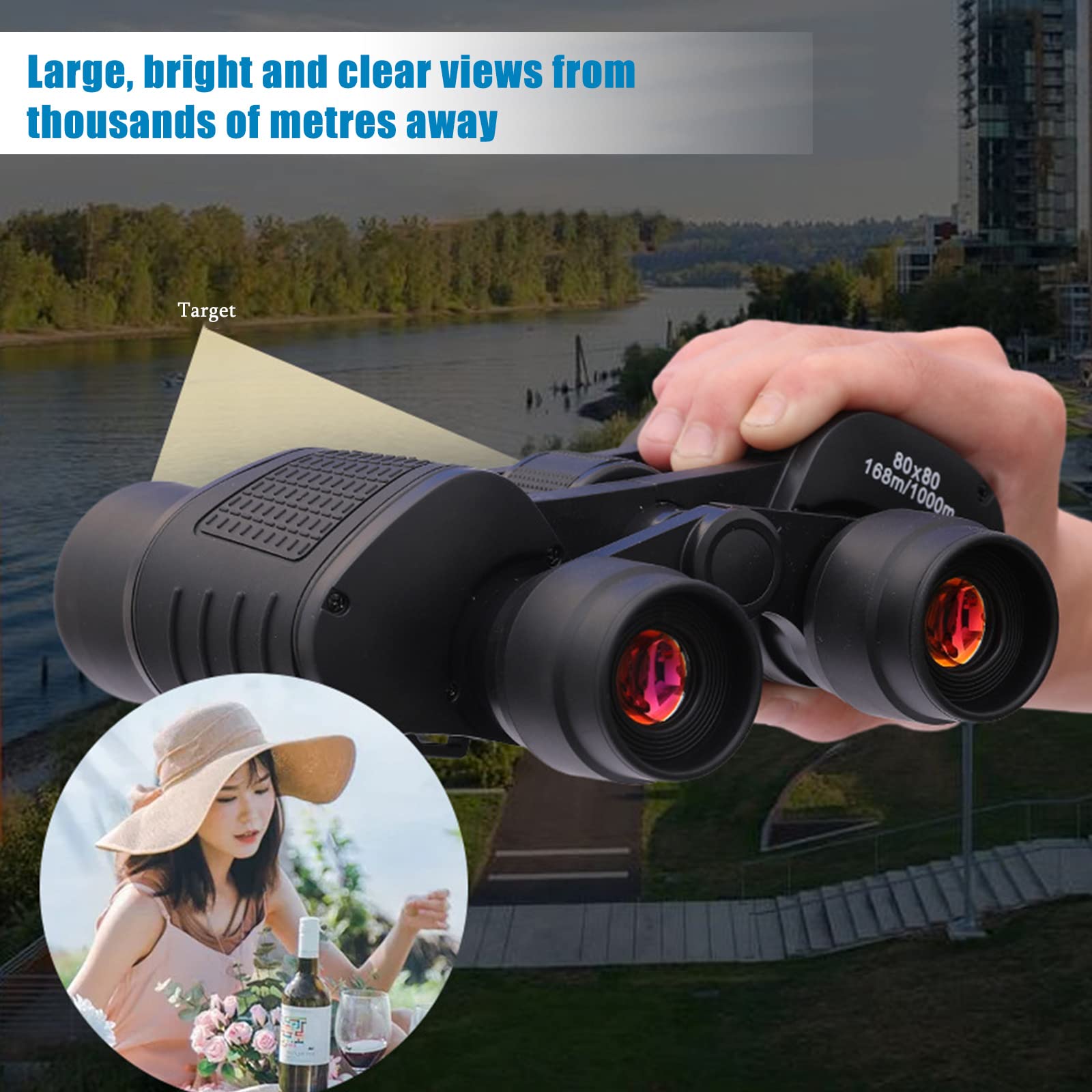 Бінокль kyaoayo HD Compact 80 x 80, фото №3