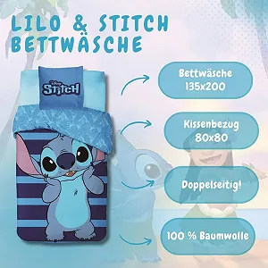Комплект Постельного Белья Lilo & Stitch synthetic.ua - Фото 1