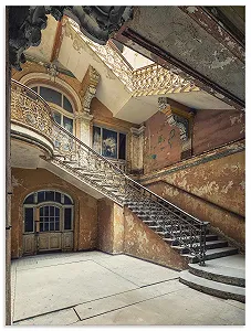 Картина настінна ARTland Architecture Ruins Staircase Алюміній - Фото 1